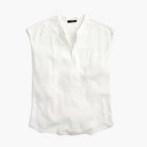 J. Crew Drapey Cap Sleeve Top in Olive Green Size XXSP